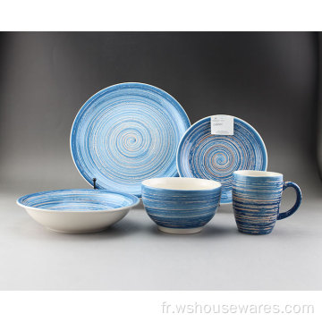 30pcs Design Unique Porcelain en céramique Plaques de vaisselle